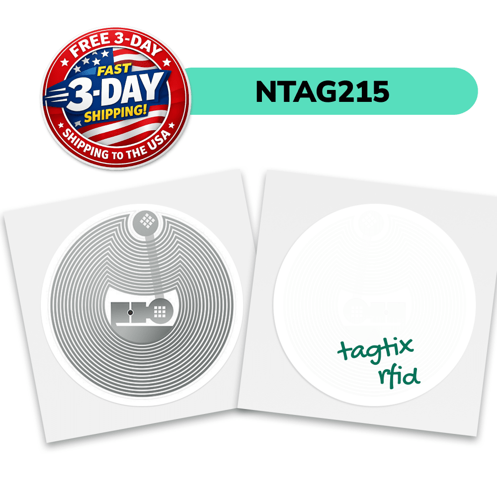 Etiquetas NFC NTAG 215 adesivas
