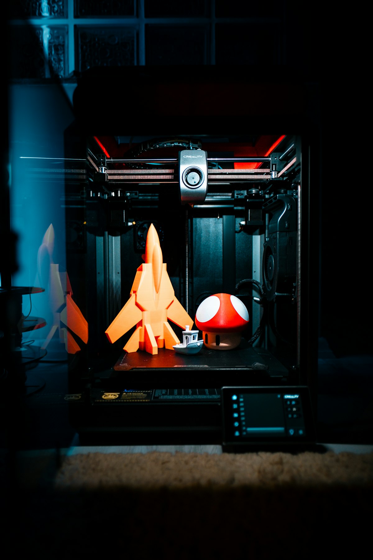 Peças produzidas em impressora 3D