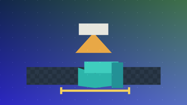 Ilustração técnica de calibração de flow na impressão 3D com bico, cubo de teste e medição dimensional