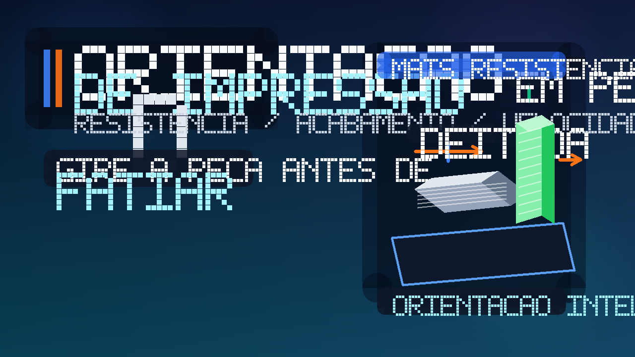 Ilustração sobre orientação de impressão 3D mostrando uma peça deitada e outra em pé com indicação de resistência e menos suporte